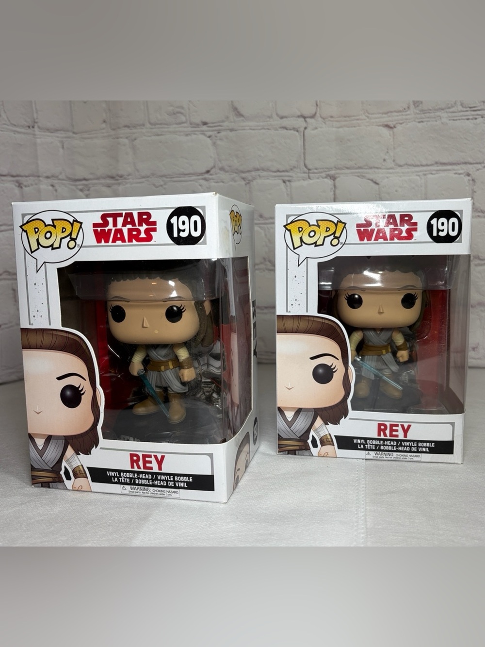 2 Funko Pop! Star Wars Rey a Vinyl Figures - Picture 3 of 13